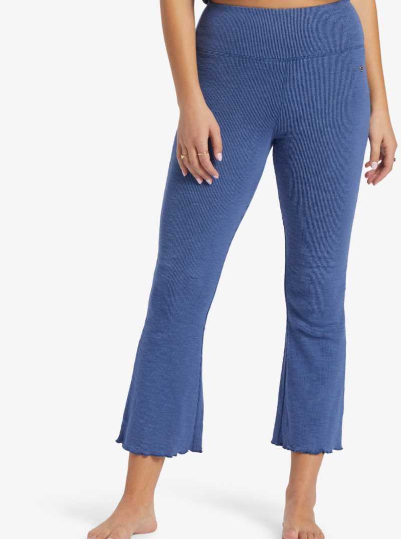 Mood Indigo Roxy Zuma Knit Pant High Waist Knit Flare Pants | GWPTQV102