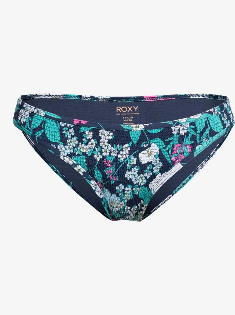 Mood Indigo S Blossom Babe Roxy Blossom Babe Smocked Bikini Bottoms | LHWFYO423