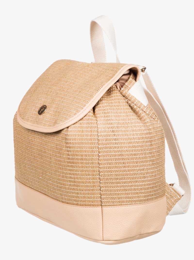 Natural Roxy Island Key Beach Backpack | NAYDMJ607