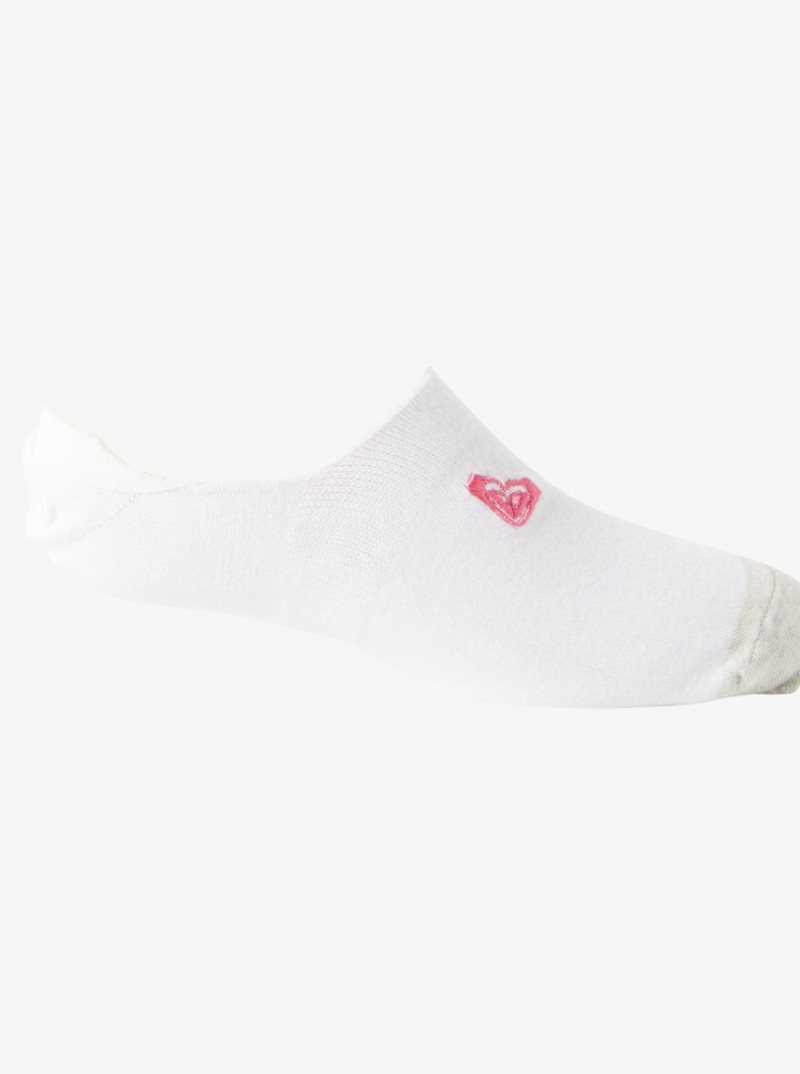 Oatmeal Heather Roxy 3-Pack No-Show Socks | BEFYNJ965