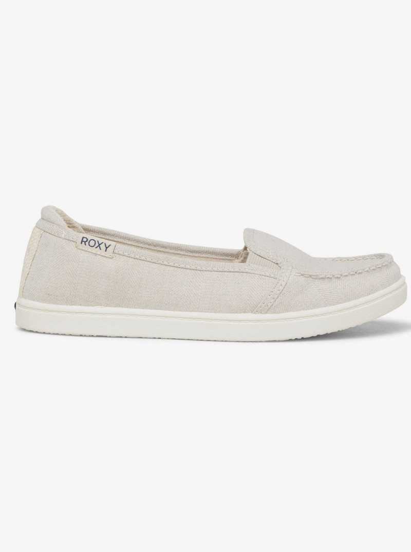 Oatmeal Roxy Minnow Slip-On Shoes | NESAMZ279