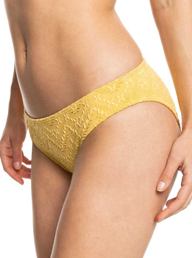 Ochre Roxy Quiet Beauty Hipster Bikini Bottoms | LXNYPQ537