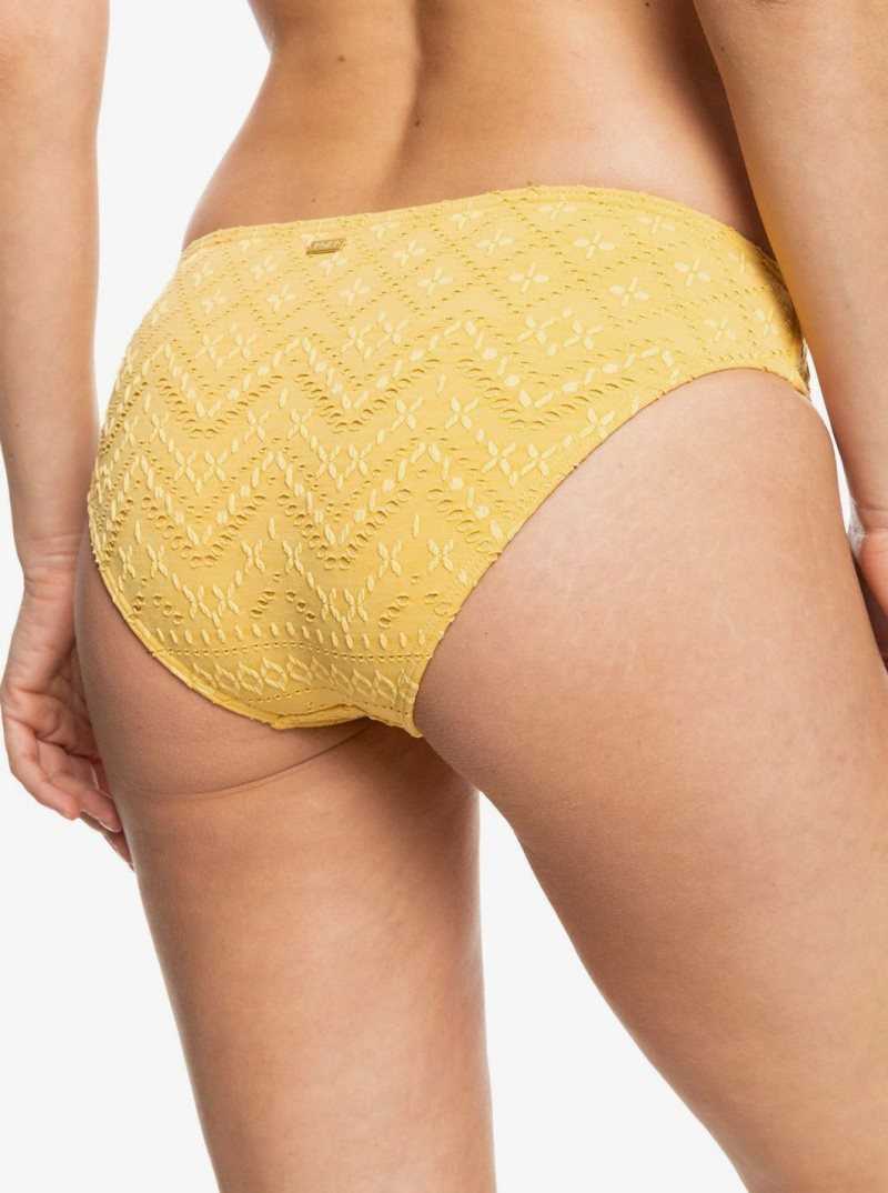 Ochre Roxy Quiet Beauty Hipster Bikini Bottoms | LXNYPQ537