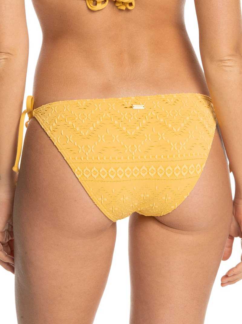 Ochre Roxy Quiet Beauty Tie Side Bikini Bottoms | NRYOPB846