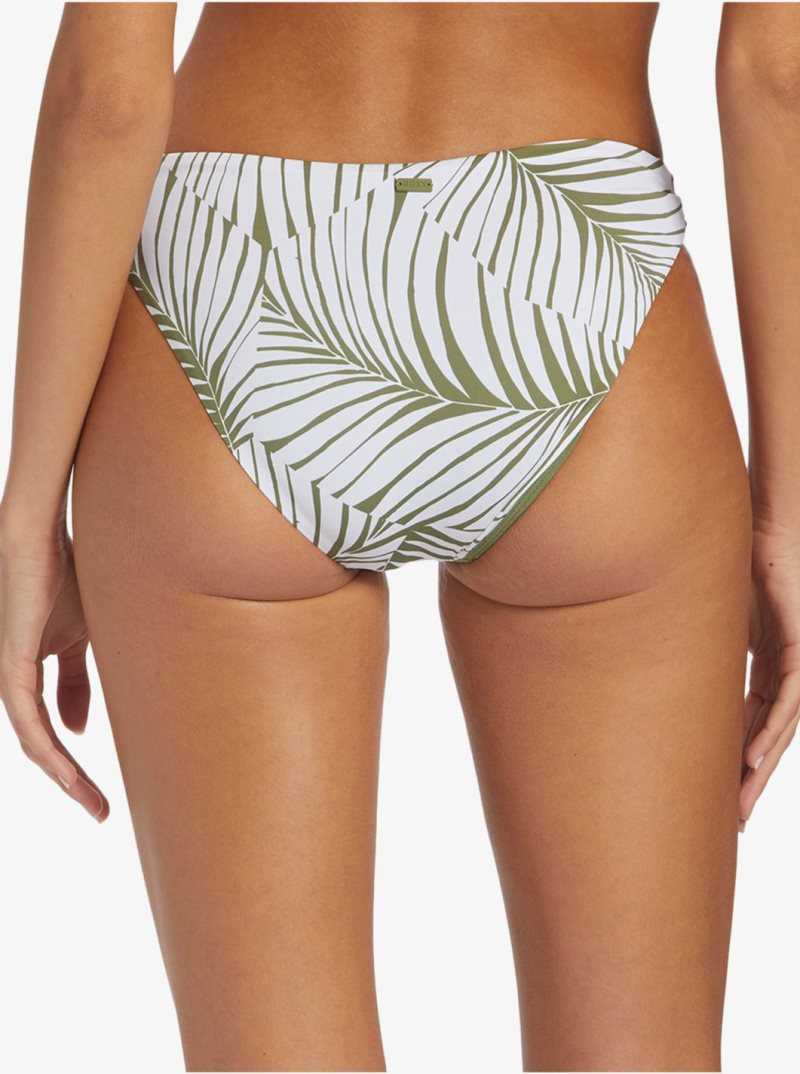 Palm Tree Dreams Roxy Beach Classics Strap Hipster Bikini Bottoms | JWGLDB539