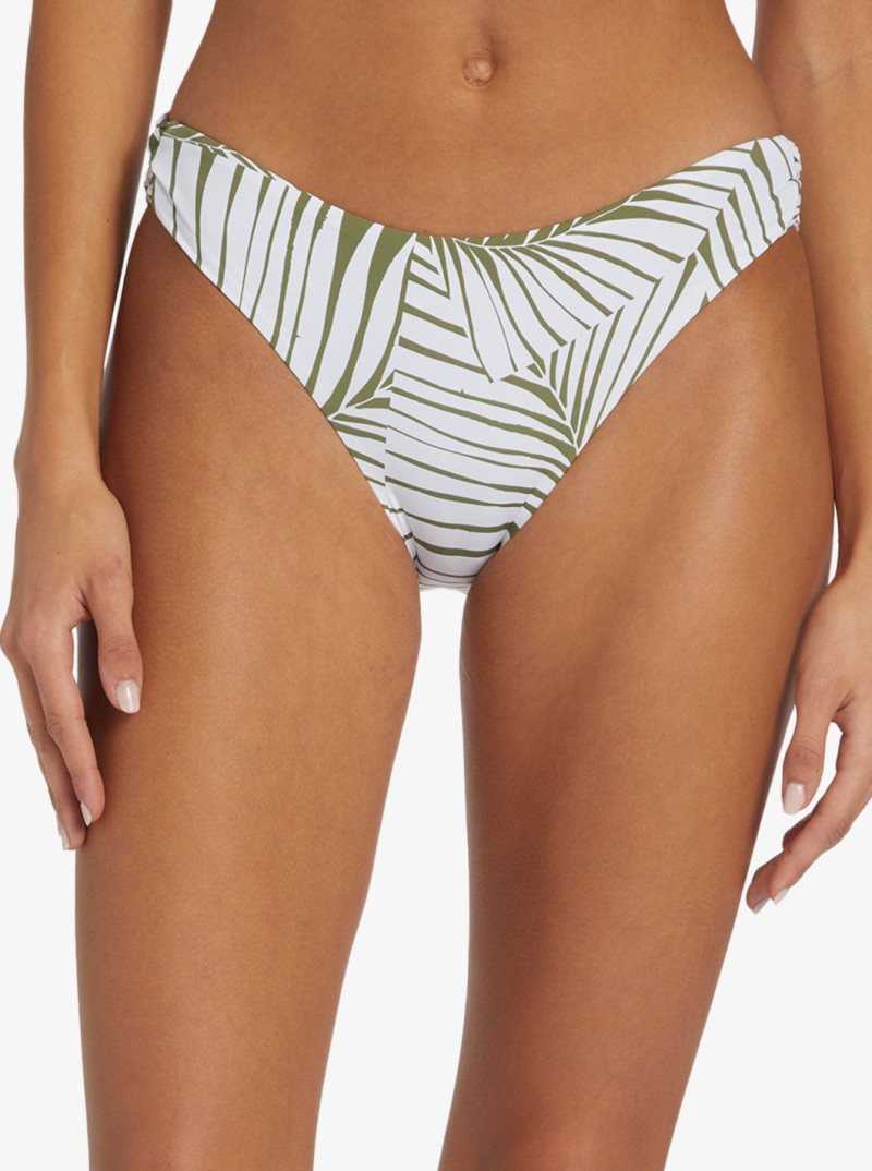 Palm Tree Dreams Roxy Beach Classics Strap Hipster Bikini Bottoms | JWGLDB539