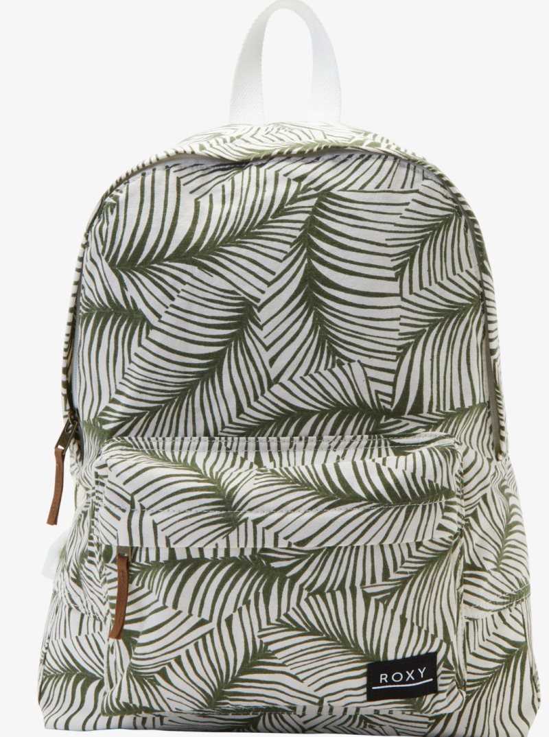 Palm Tree Dreams Roxy Sugar Baby Canvas Medium Backpack | GIAXWM346