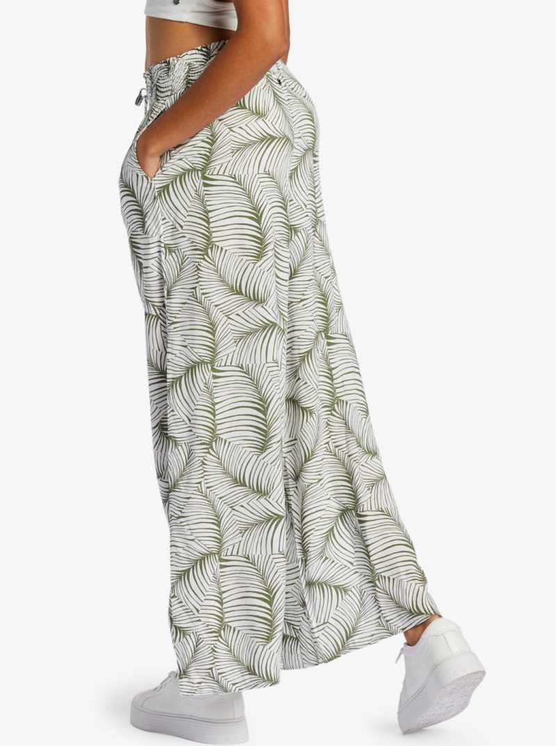 Palm Tree Dreams Roxy Tropical Rhythm Beachy Pants | FWITQL610