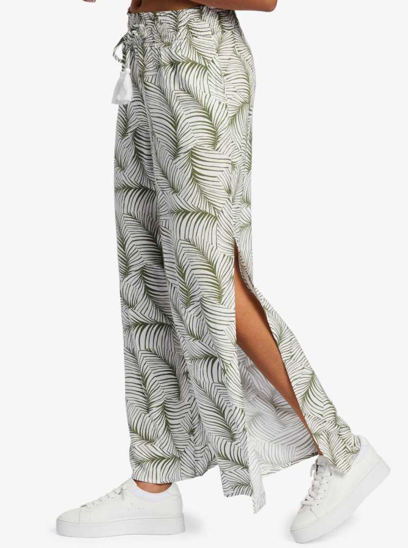 Palm Tree Dreams Roxy Tropical Rhythm Beachy Pants | FWITQL610