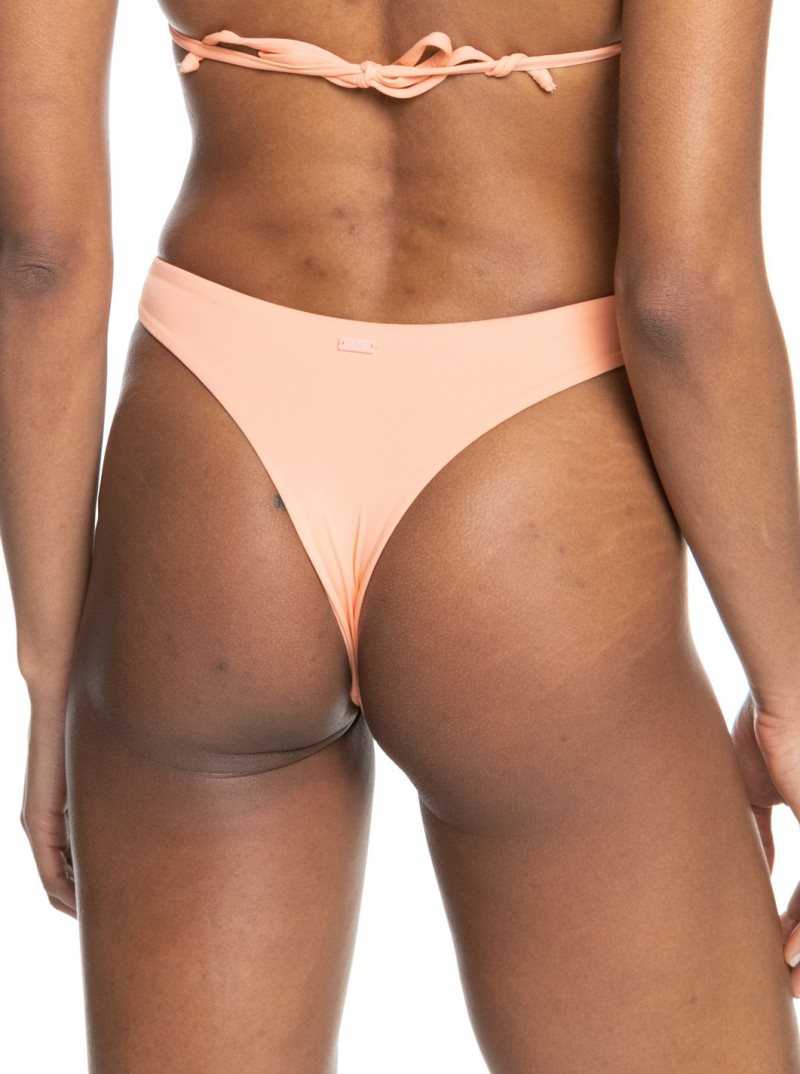 Papaya Punch Roxy Beach Classics Mini Bikini Bottoms | VUGLKT410