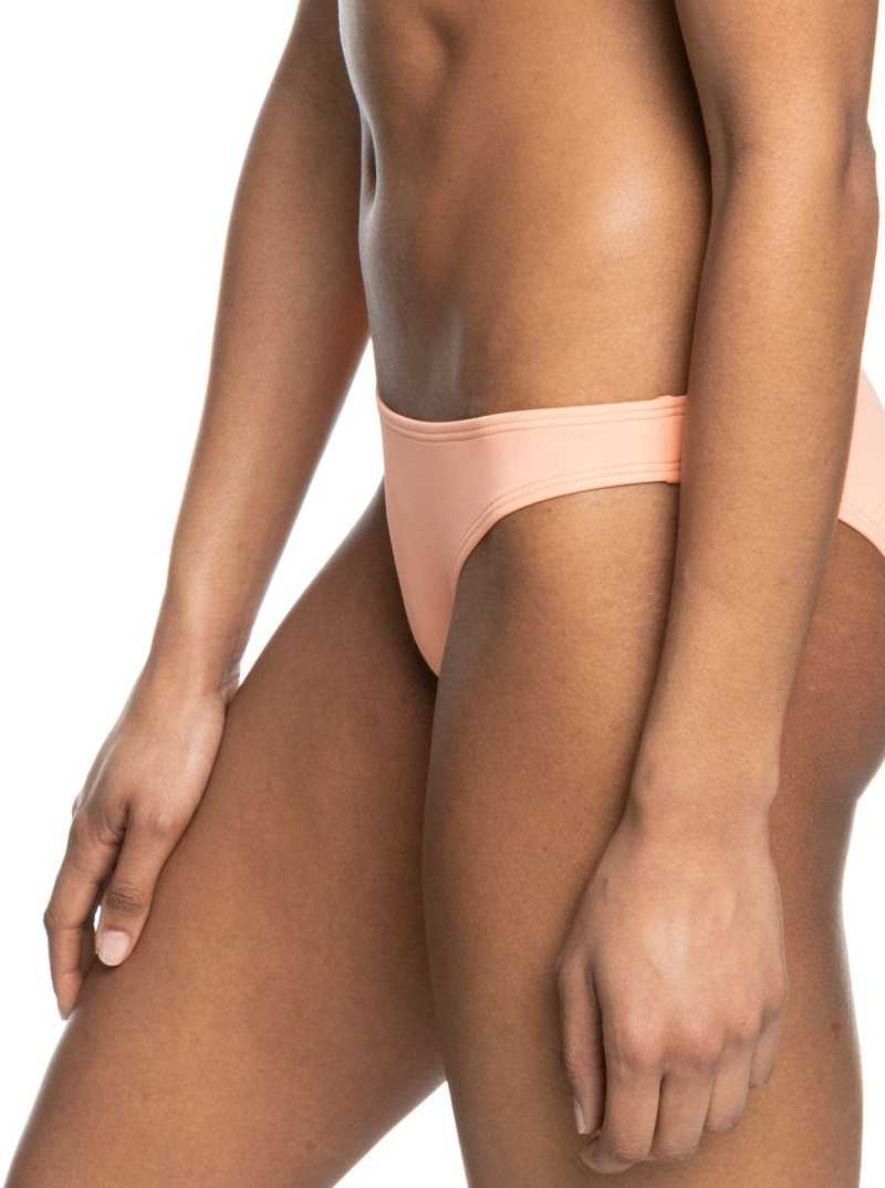 Papaya Punch Roxy Beach Classics Moderate Bikini Bottoms | WYZUQS403