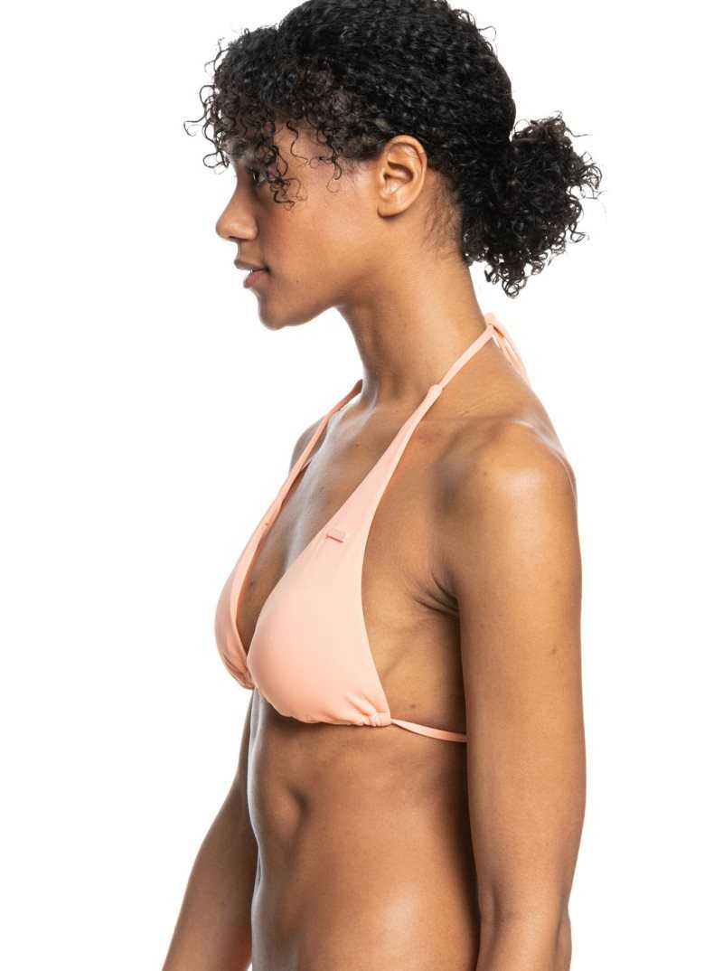 Papaya Punch Roxy Beach Classics Tiki Triangle Bikini Top | XVEIPZ190