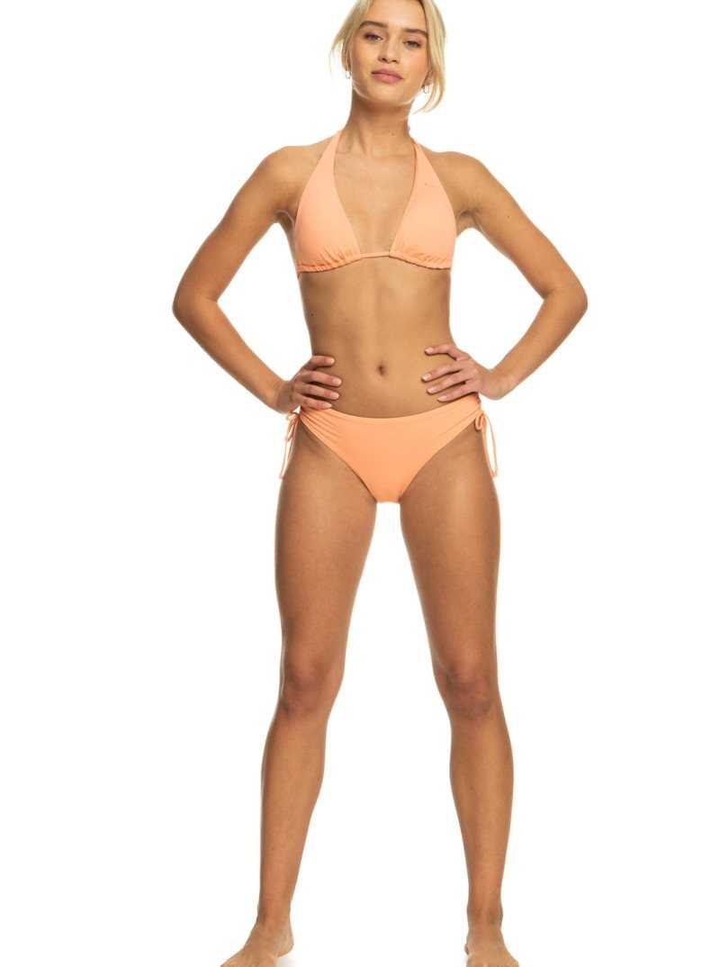 Papaya Punch Roxy Beach Classics Tiki Triangle Bikini Top | XVEIPZ190