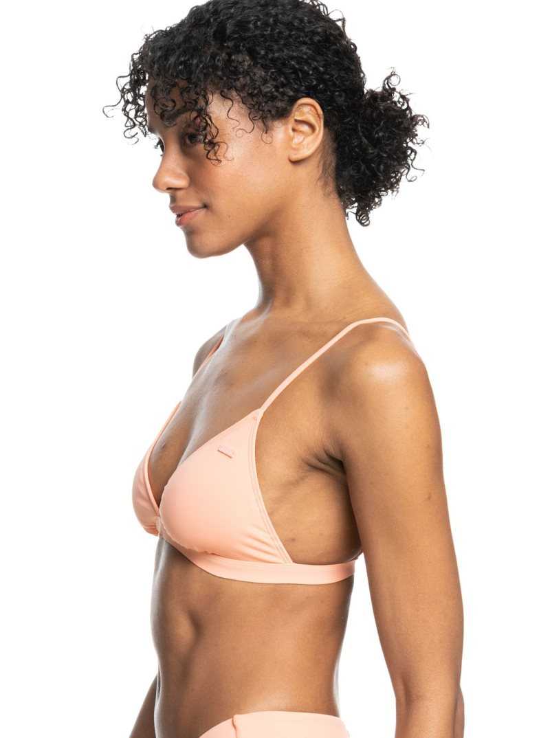 Papaya Punch Roxy Beach Classics Triangle Bikini Top | PWZXHT709