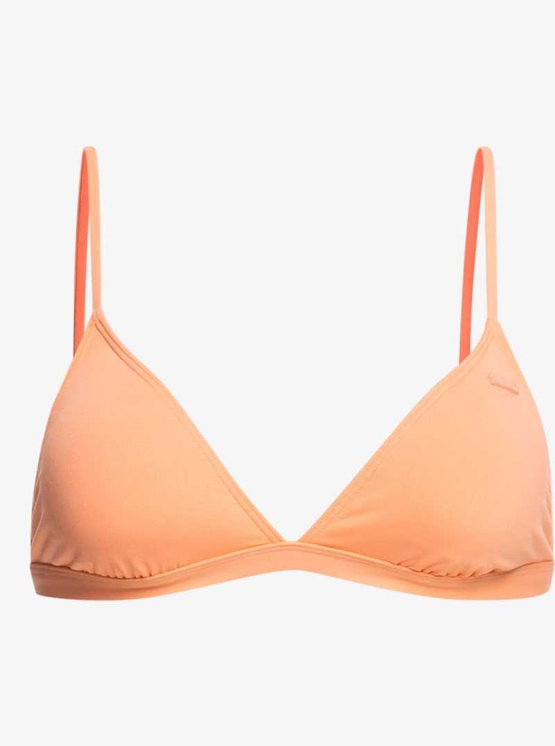 Papaya Punch Roxy Beach Classics Triangle Bikini Top | PWZXHT709