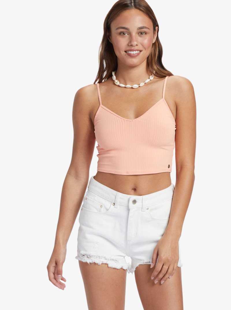 Papaya Punch Roxy Brami Strappy Top | OEJITQ210