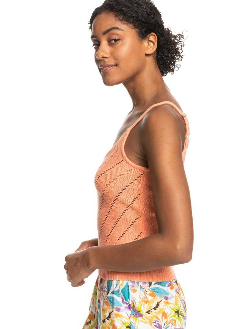 Papaya Punch Roxy Sunrise Club Strappy Tank | HZJICW890