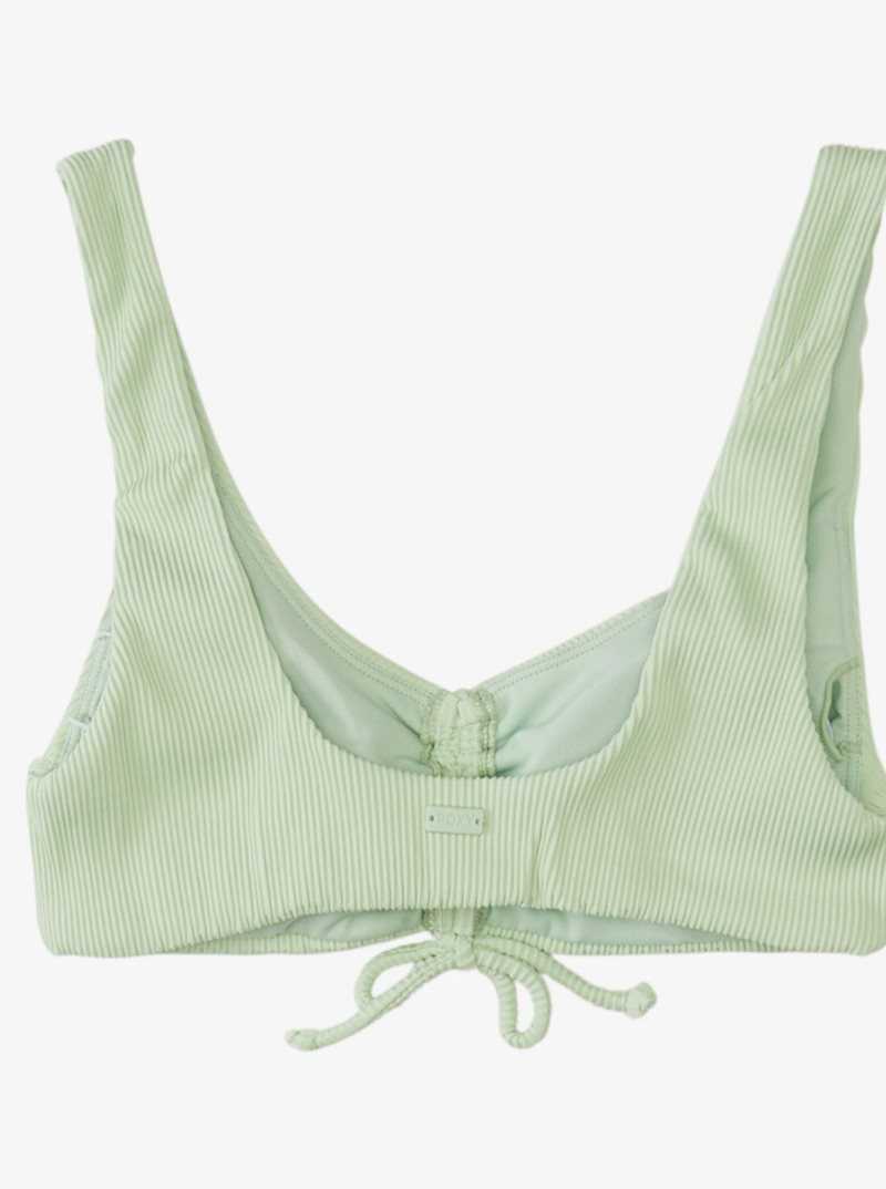 Pastel Green Roxy Active Athletic Bralette Bikini Top | UPQCNY360