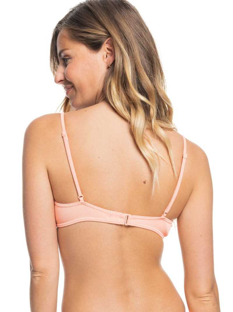 Peach Amber Roxy Mind Of Freedom Underwired Bikini Top | WNHVBR972