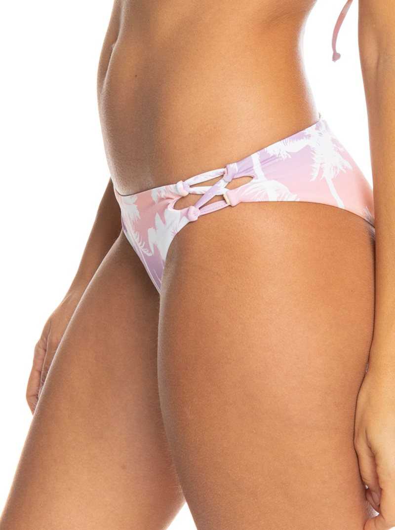 Peach Bud Lahaina Lights S Roxy Lahaina Lights Reversible Moderate Bikini Bottoms | FAJLZT429