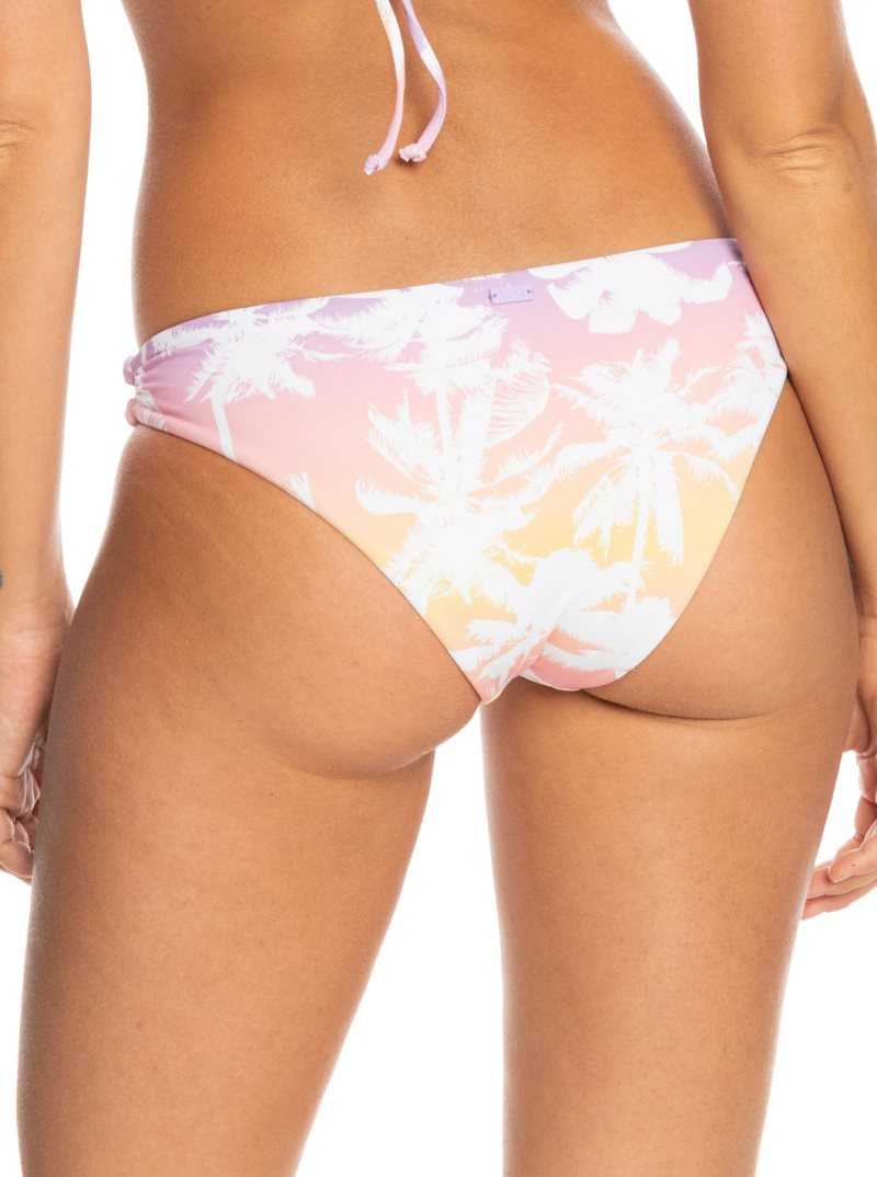 Peach Bud Lahaina Lights S Roxy Lahaina Lights Reversible Moderate Bikini Bottoms | FAJLZT429