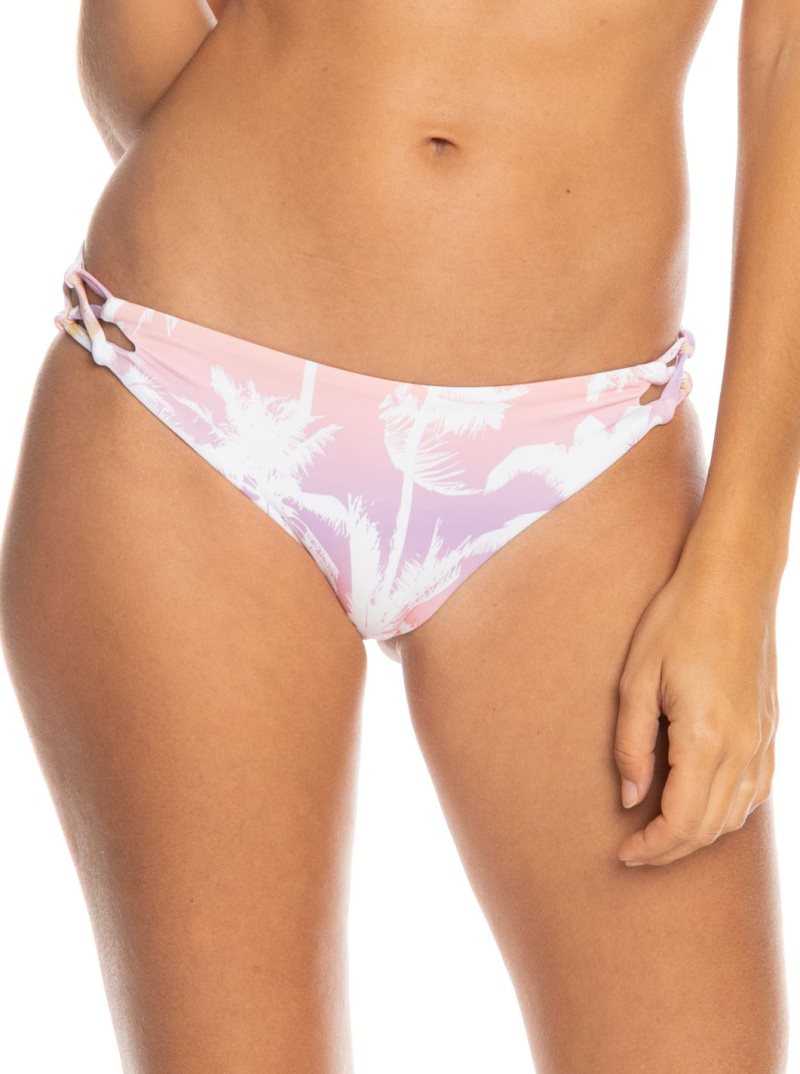 Peach Bud Lahaina Lights S Roxy Lahaina Lights Reversible Moderate Bikini Bottoms | FAJLZT429