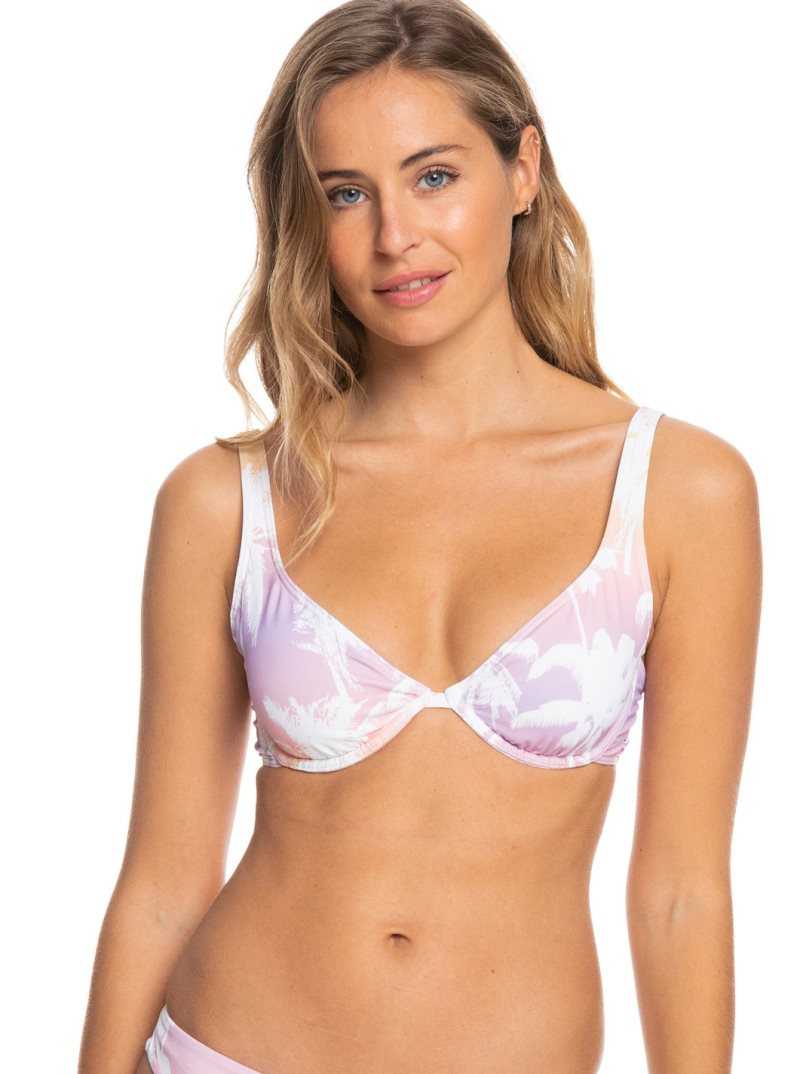 Peach Bud Lahaina Lights S Roxy Lahaina Lights Underwire Bra Bikini Top | PVIMGY495