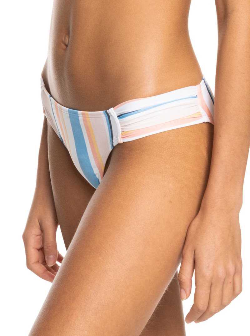 Peach Whip Sand Stripper Roxy Printed Beach Classics Moderate Bikini Bottoms | LJHOEX769