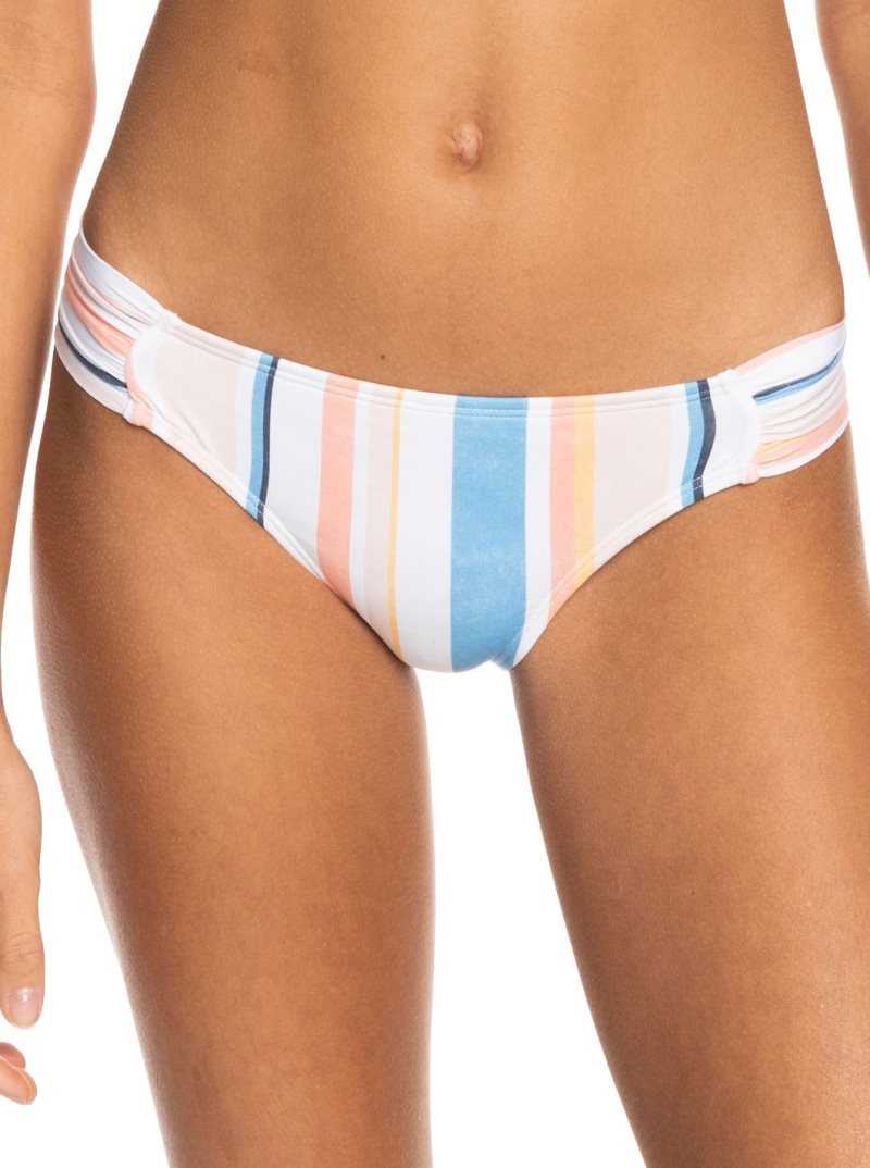 Peach Whip Sand Stripper Roxy Printed Beach Classics Moderate Bikini Bottoms | LJHOEX769