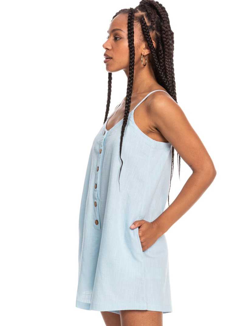 Powder Blue Roxy Afterglow Lights Romper | ZOIFDG950