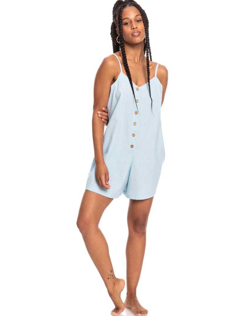 Powder Blue Roxy Afterglow Lights Romper | ZOIFDG950