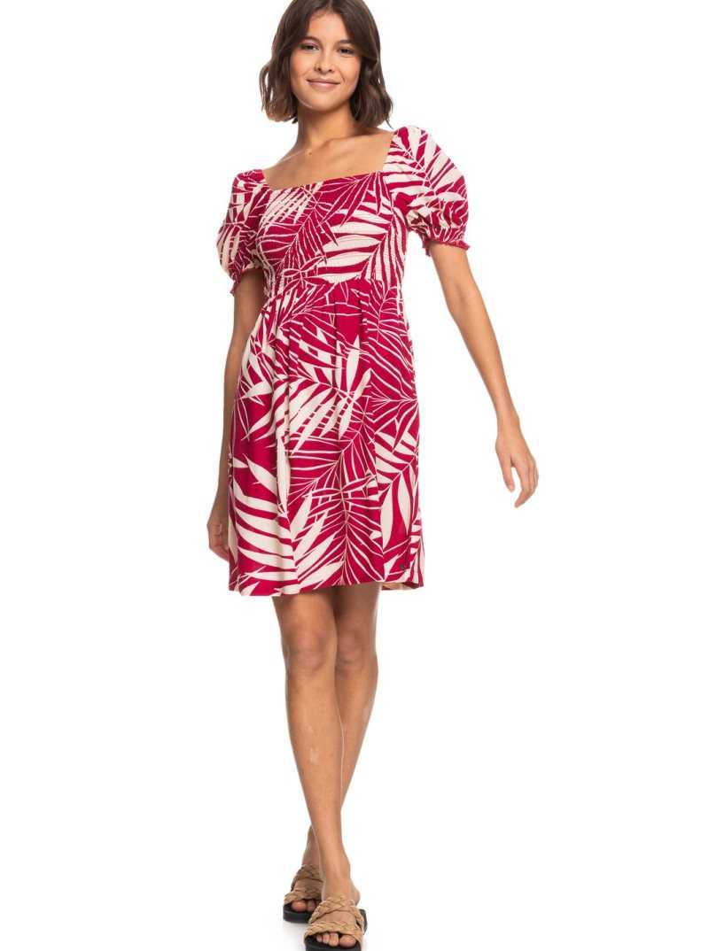 Red Bud Palmy Days Big Roxy Hello Petal Mini Woven Dress | AQPZHG385