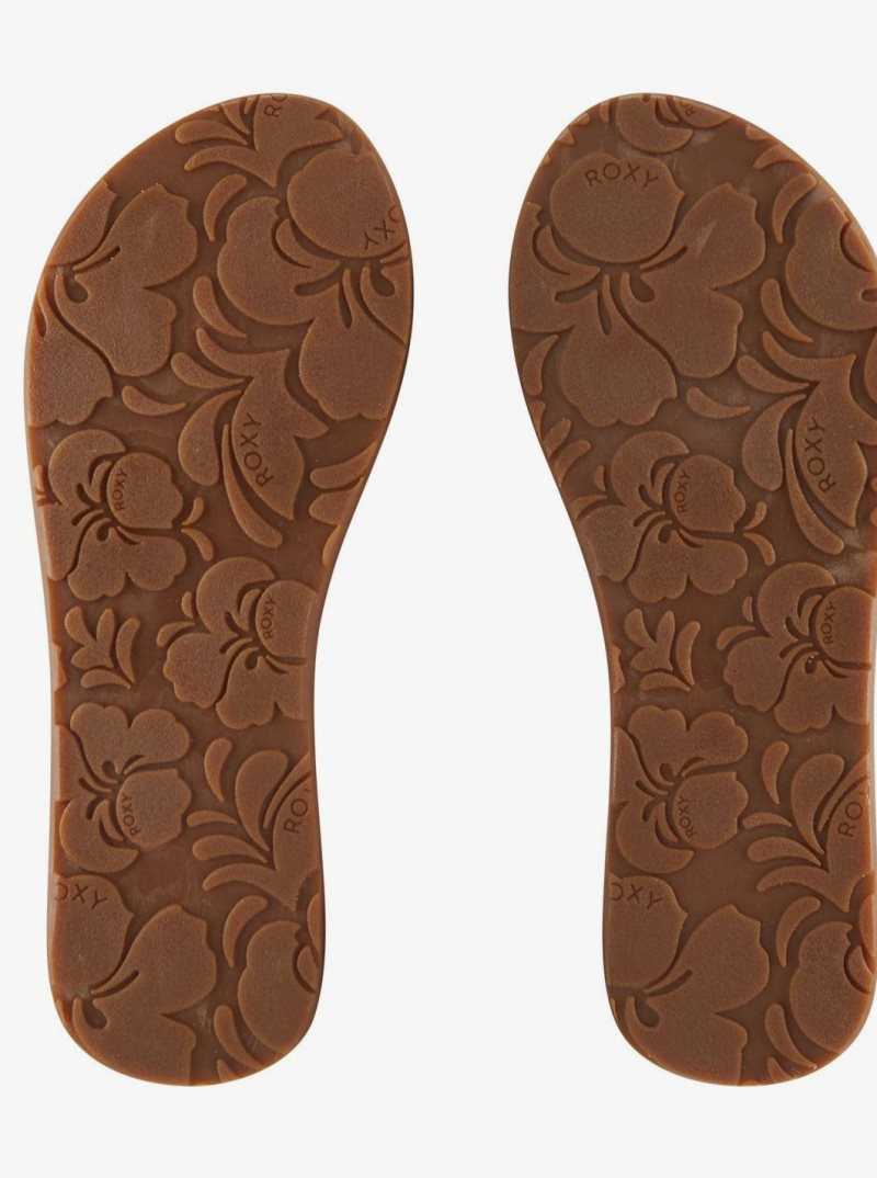 Rose Gold Roxy Jasmine Flip-Flops | DMYSLE410