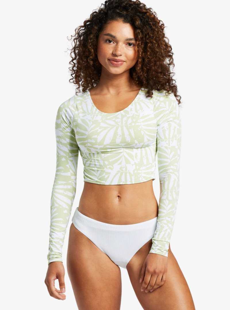 Seacrest Hot Tropics Roxy Waves For Days Long Sleeve UPF 50 Rashguard | EMDIZF325