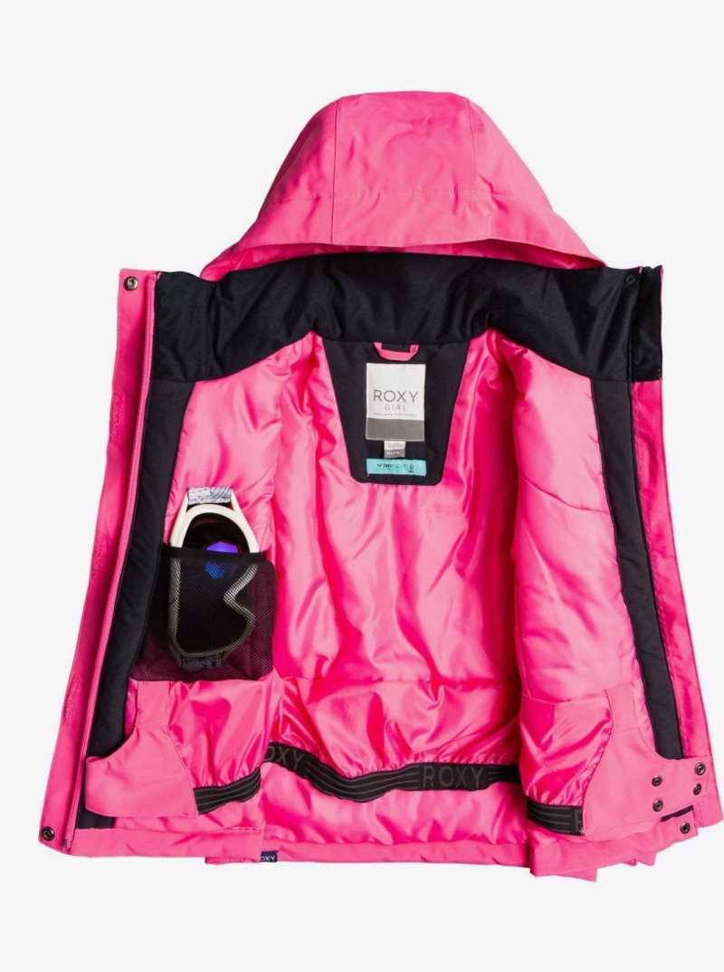 Shocking Pink Roxy 4-16 Galaxy Insulated Snow Jacket | MXQCZB238