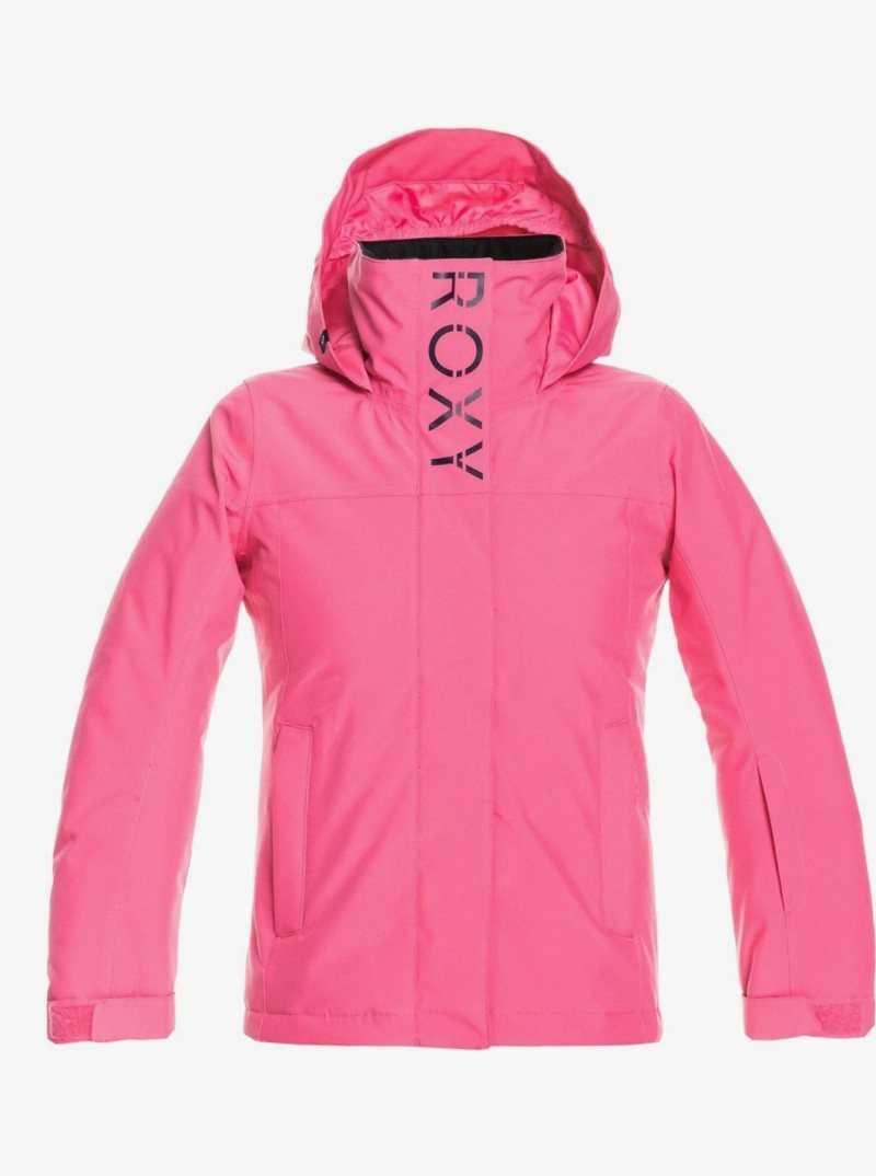 Shocking Pink Roxy 4-16 Galaxy Insulated Snow Jacket | MXQCZB238