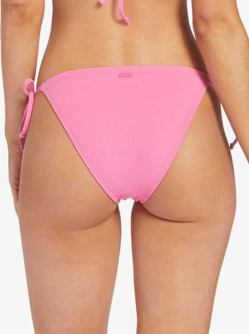 Shocking Pink Roxy Hawaiian Heat Cheeky Bikini Bottoms | VBSNZD813