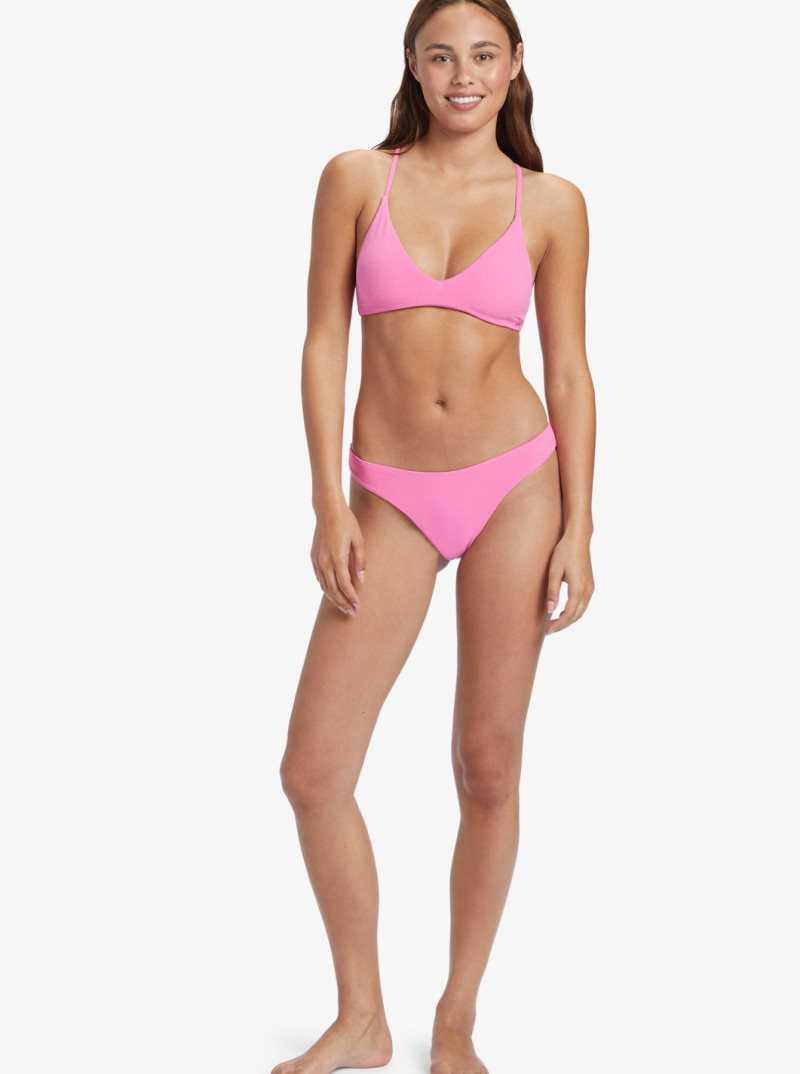 Shocking Pink Roxy Hawaiian Heat Triangle Bikini Top | MXEPKY425