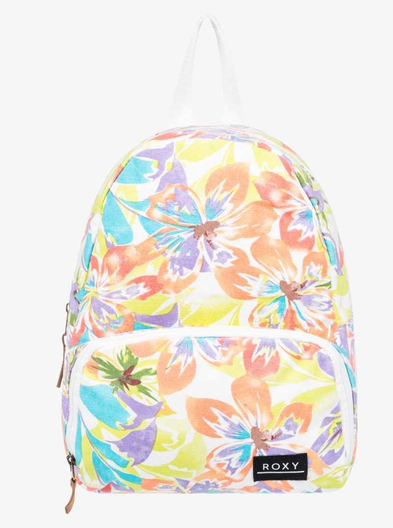 Snow White Pualani Combo Roxy Always Core Canvas Small Backpack | JQDYPT841