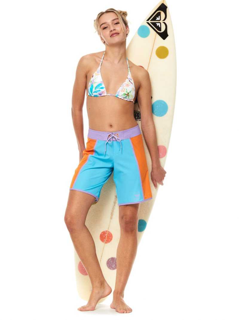 Snow White Pualani Combo Roxy Retro Revo Reversible Tiki Triangle Bikini Top | IGXOMC250