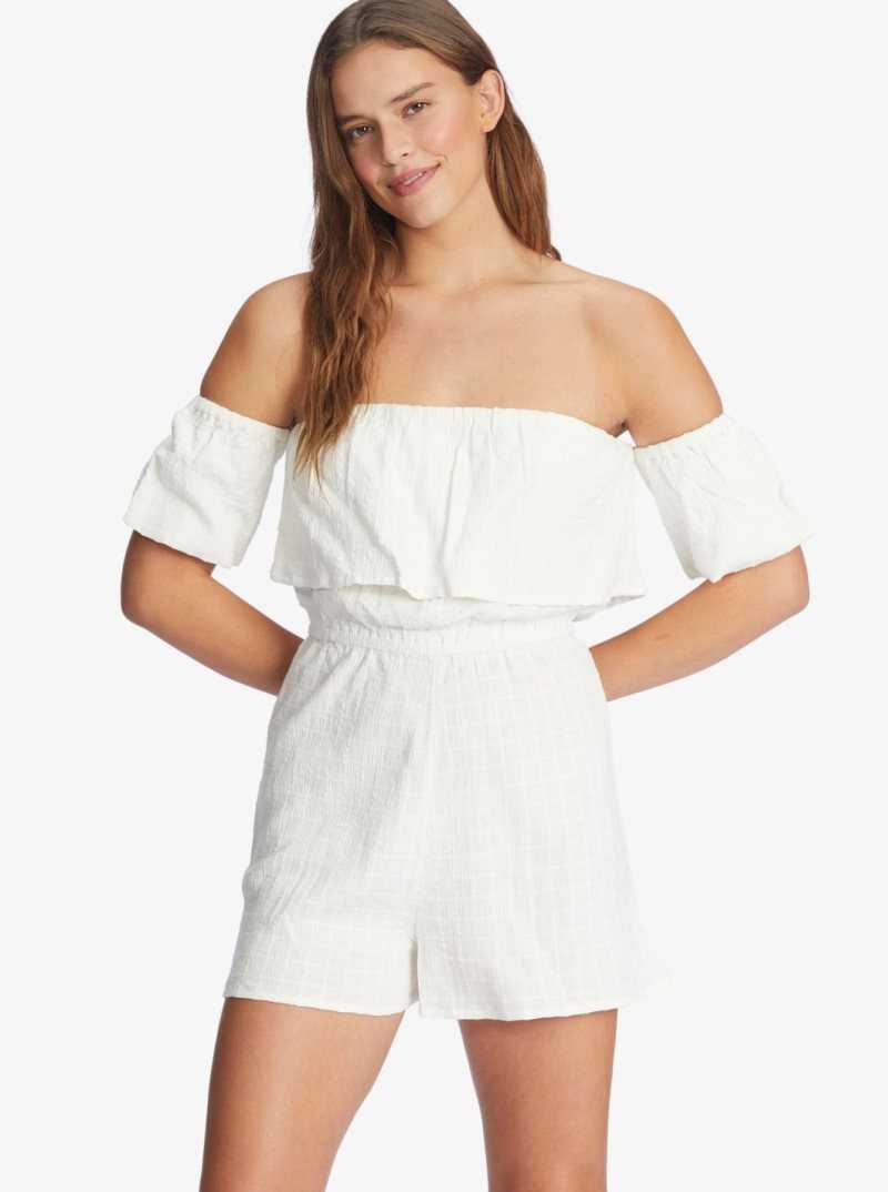 Snow White Roxy Another Day Romper | VGZMCX472