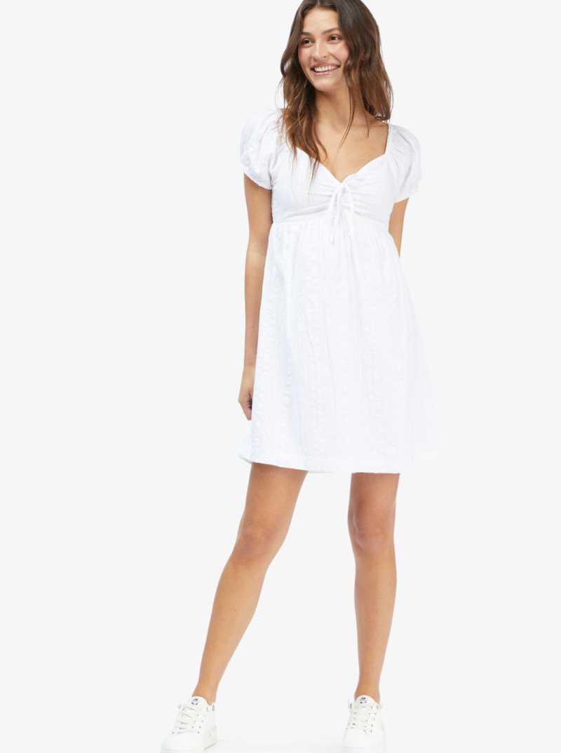 Snow White Roxy Clearwater Cove Short Sleeve Dress | OGMJWU672