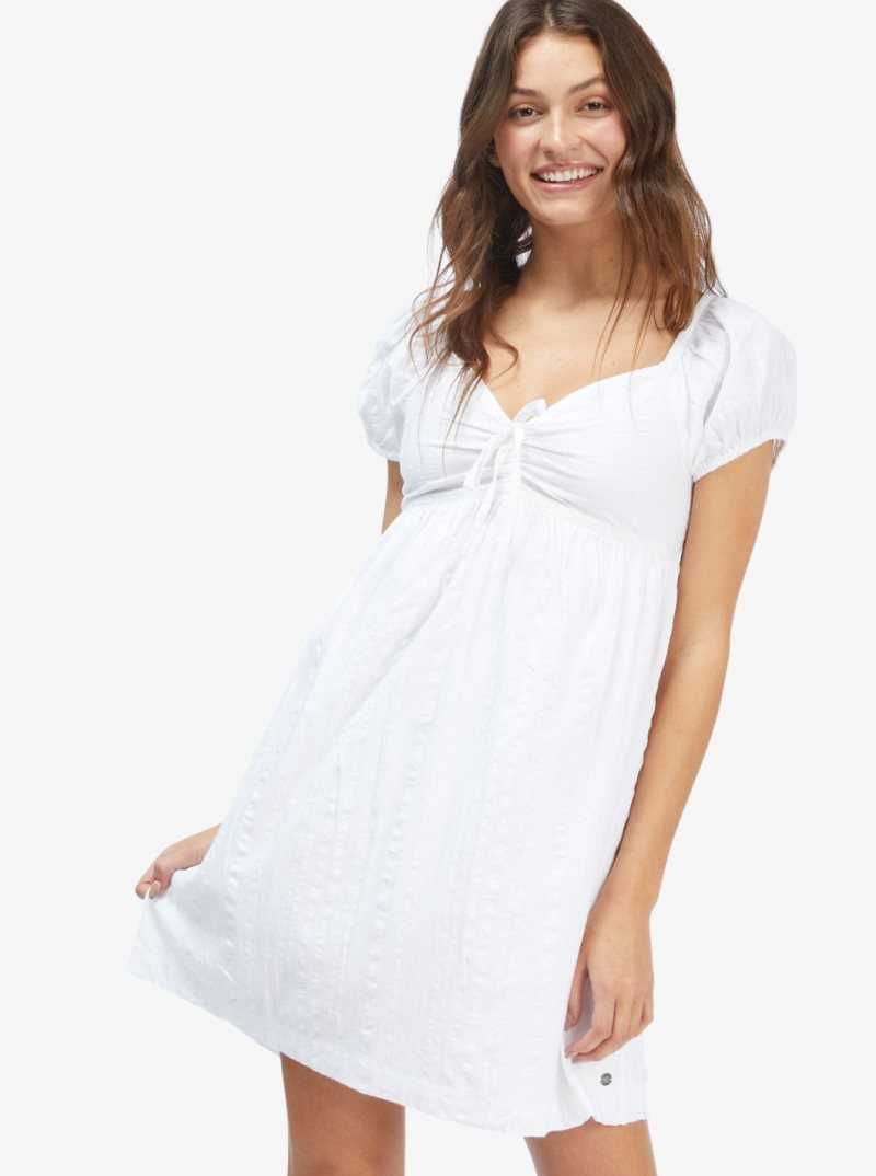 Snow White Roxy Clearwater Cove Short Sleeve Dress | OGMJWU672