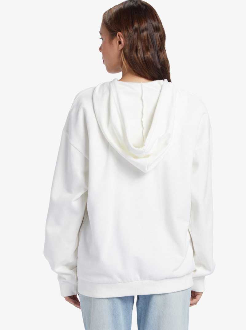 Snow White Roxy Oversized Evening Hike C Oversize Hoodie | DQIUKL453