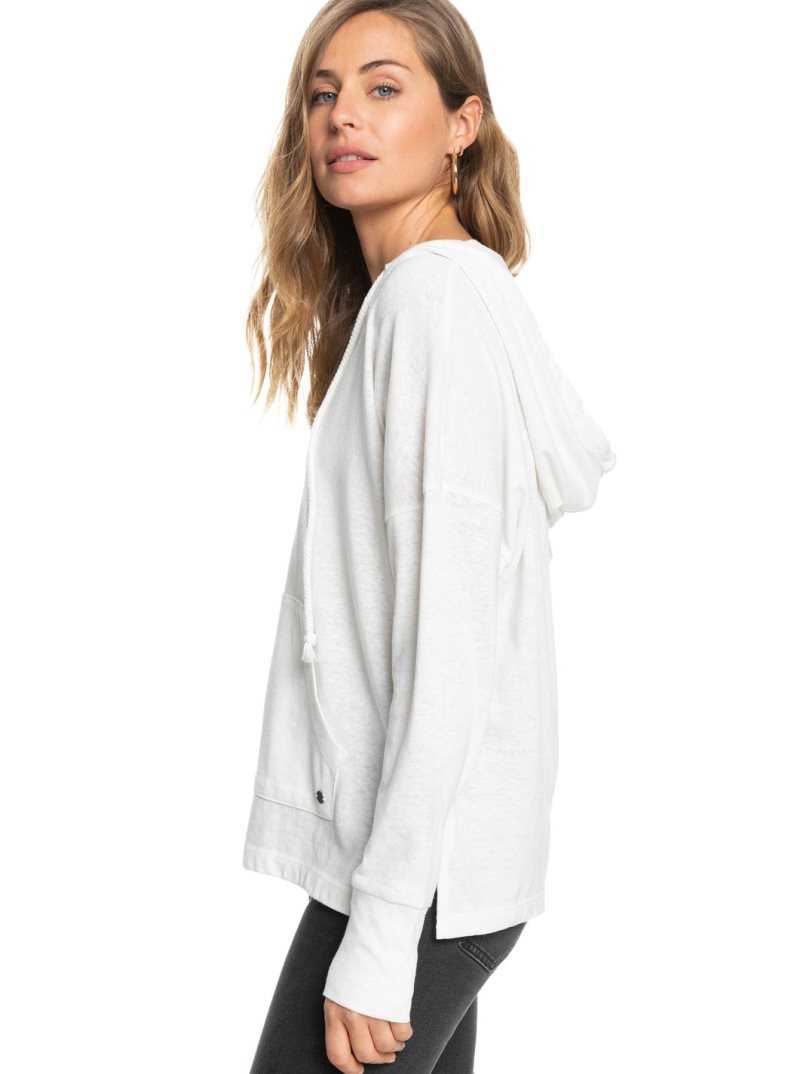 Snow White Roxy Paddle Out Hoodie | ORJWKD240