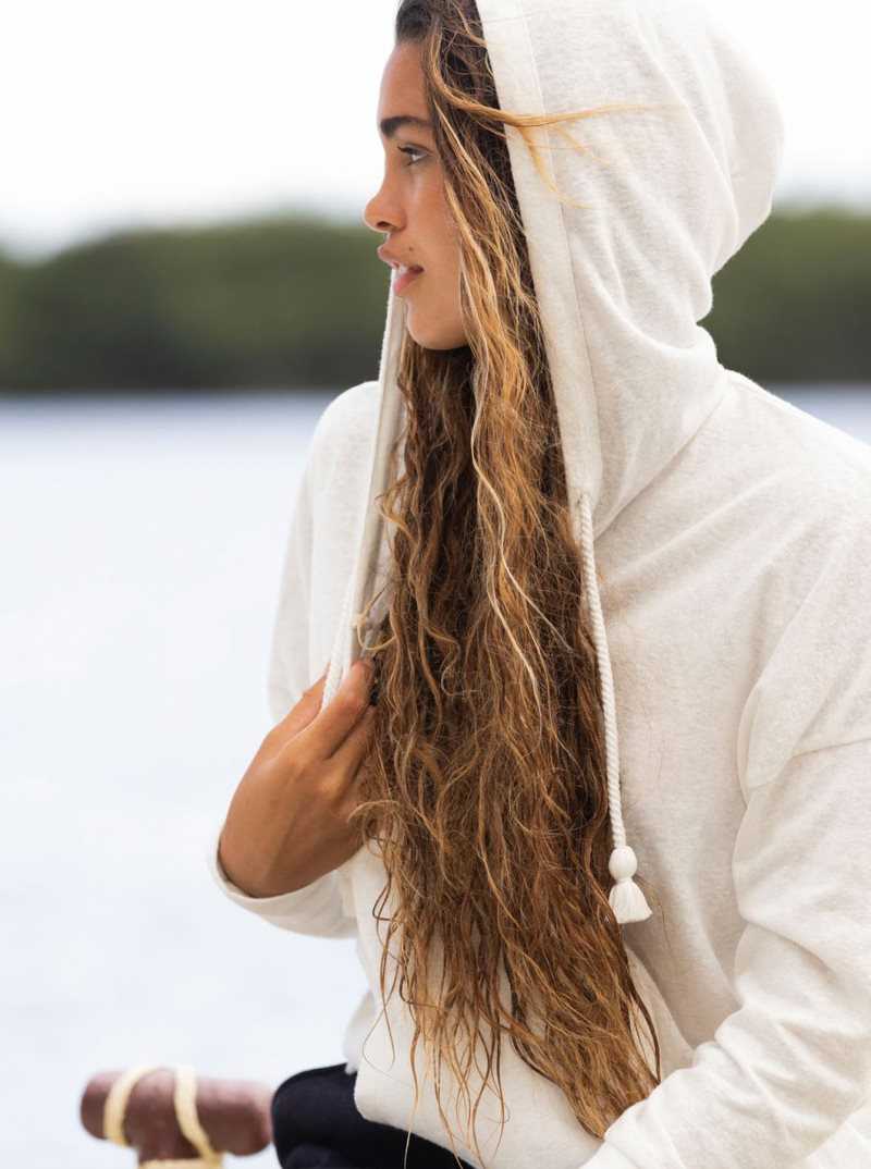 Snow White Roxy Paddle Out Hoodie | ORJWKD240