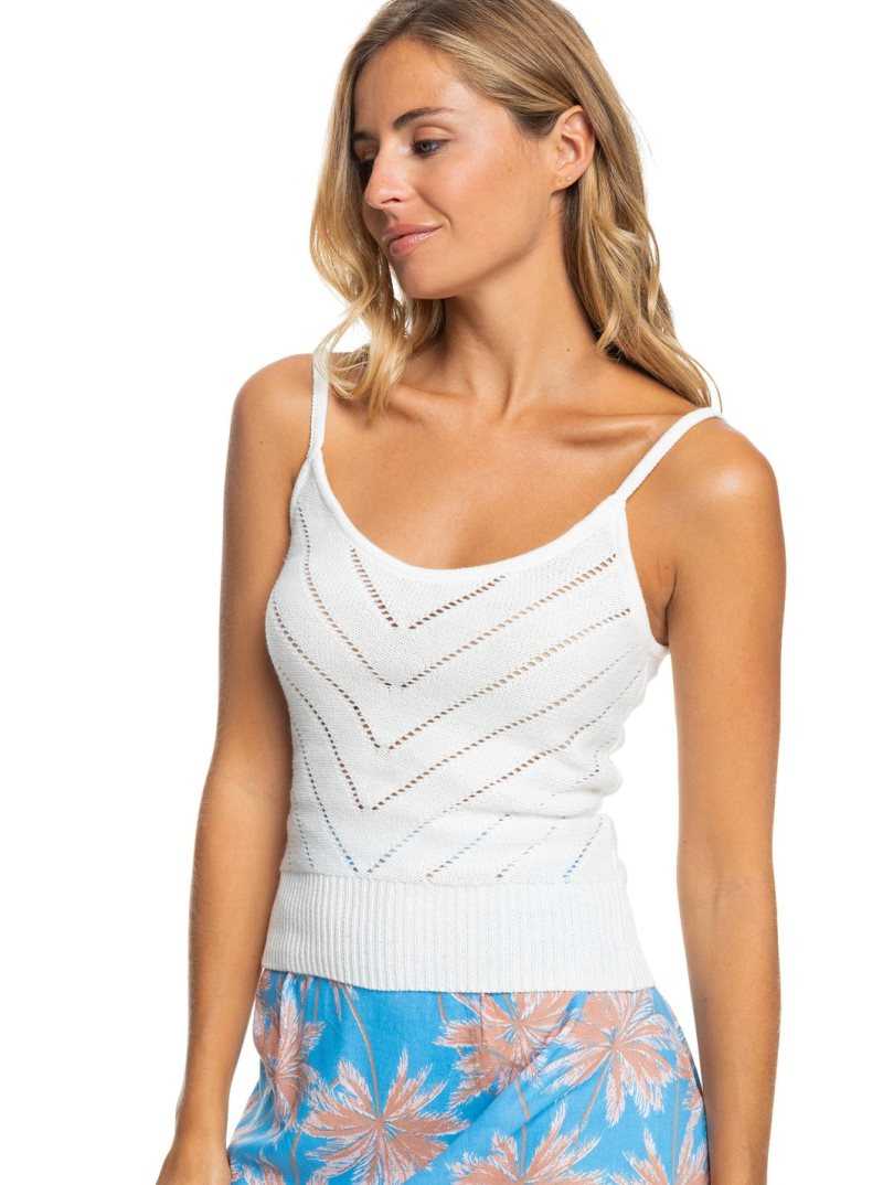 Snow White Roxy Sunrise Club Strappy Tank | JEABSO548