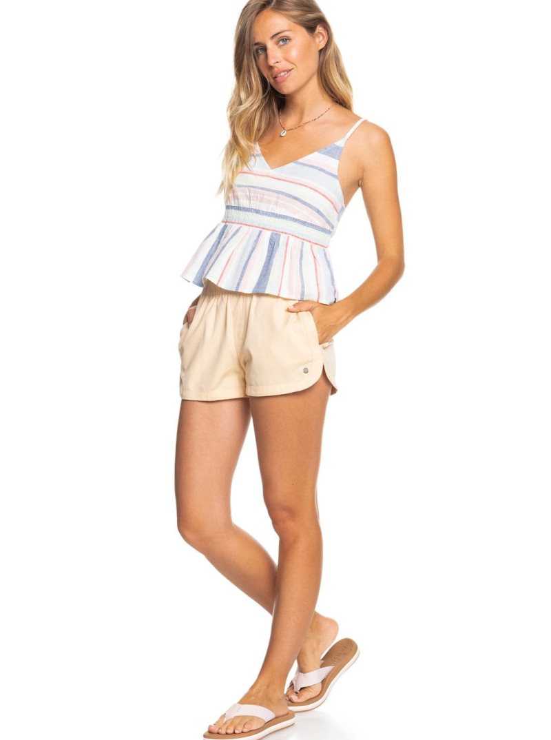 Snow White The Line Up Stripe Roxy About Paradise Strappy Top | TXGJWN701