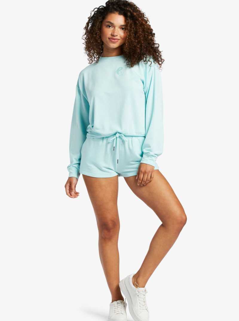 Spa Retreat Roxy Check Out Sweat Shorts | JNYDAT813