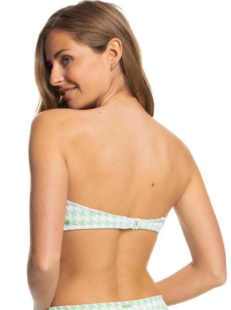 Sprucetone Check It S Roxy Check It Bandeau Bikini Top | VEXQSF519